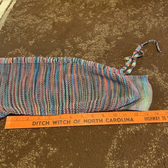 John Paul Richards Pullover Woman's Size Large Multicolored Sheer Sweater - Picture 9 of 12